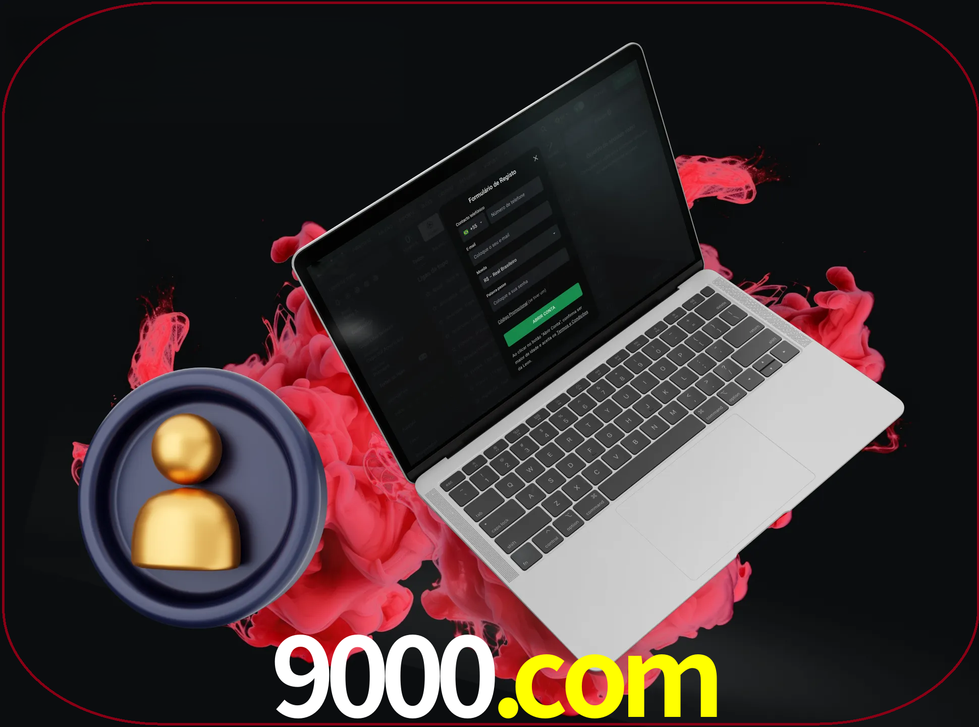 No cabeçalho do site 9000, clique no botão que o levará a um formulário especial onde terá de introduzir as suas informações actuais.