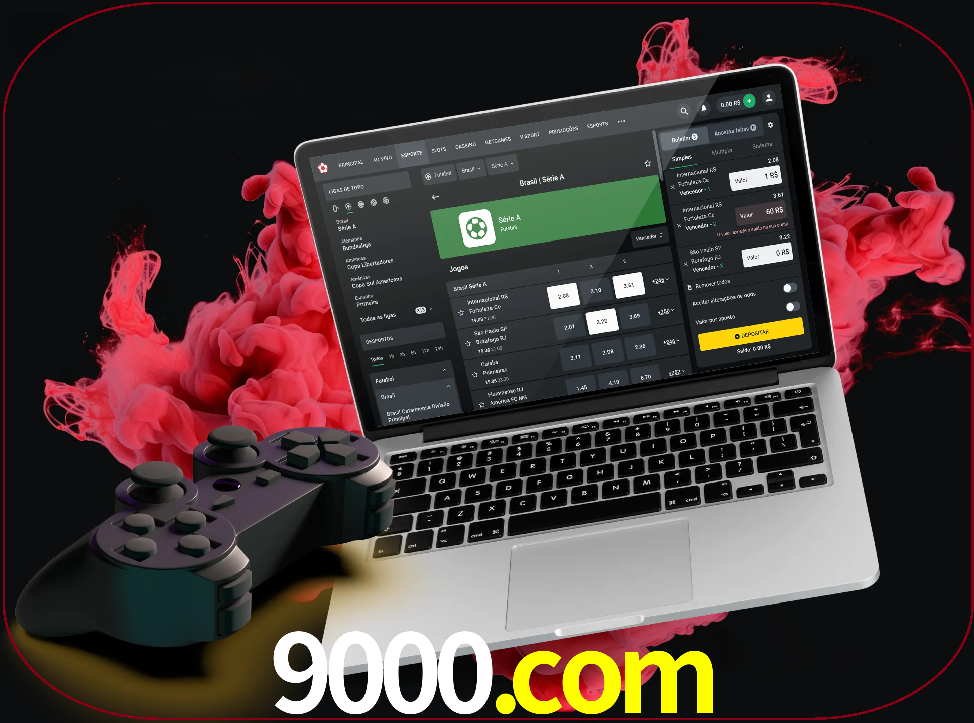 Visite a secção especial de jogos de vídeo em 9000 para descobrir em que jogos pode apostar e ganhar muito dinheiro.